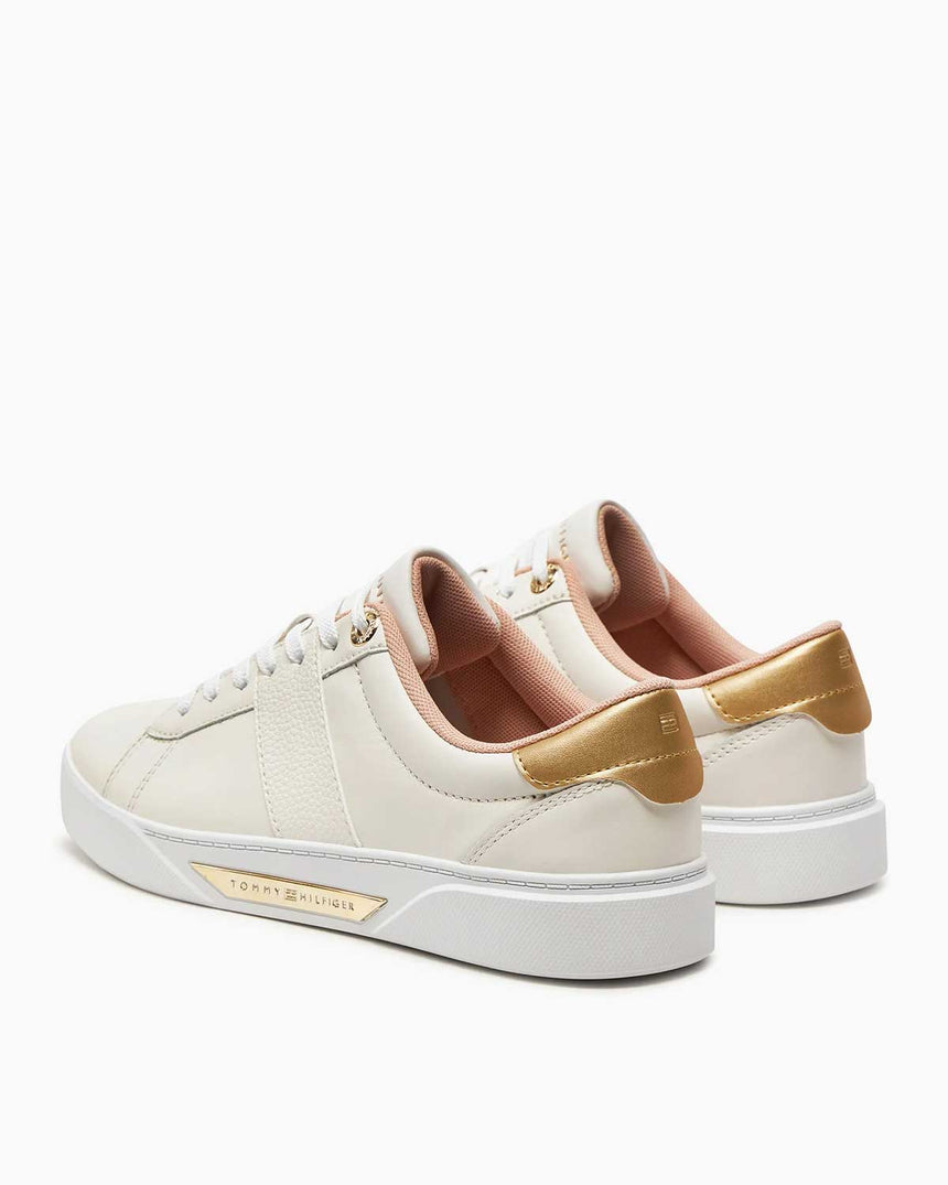 Tommy Hilfiger Chic Panel Court Sneaker Ancient White