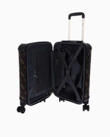 Guess Berta Travel Monogram Orta Boy Valiz Brown Logo