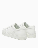 Calvin Klein Düz Taban Monogram Logo Baskılı Erkek Sneaker Triple White Allover
