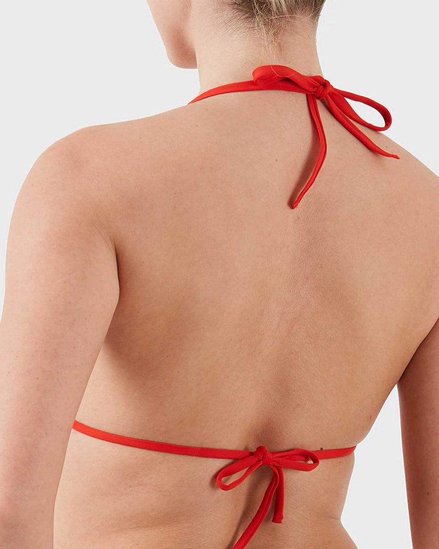 Calvin Klein Triangle Swim Tops Bikini Üstü Flaming Chili