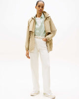 Tommy Hilfiger Casual Fashion Runner Sneaker White Beige