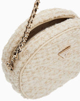 Guess Giully Zincir Detyalı ÇApraz Askılı Çanta Ivory