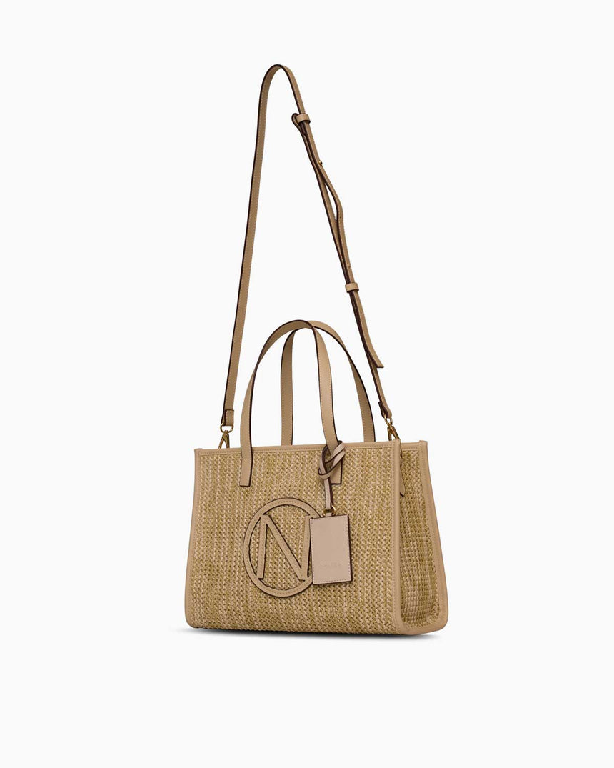 Nautica Aksesuar Detaylı Kadın Omuz Çantası Bej - Bej