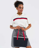 Us Polo Assn Logo Baskılı Omuz Çantası Lacivert - Kırmızı - Beyaz