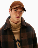 Tommy Hilfiger 6 Panelli Şerit Desenli Erkek Şapka Summer Cognac