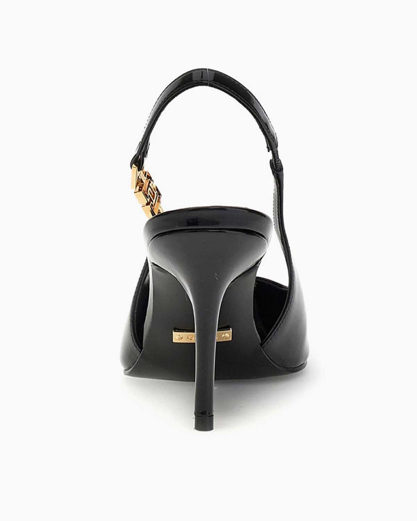 Guess Nassha Rugan Logo Detaylı Topuklu Stiletto Black