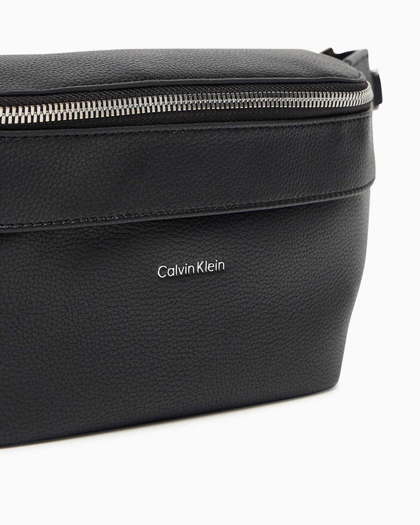 Calvin Klein Raised Logo Erkek Bel Çantası Black