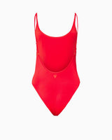 Guess One Piece Logo Detaylı Mayo Cherry Bloom