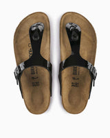 Birkenstock Gizeh BS Parmak Arası Kadın Terlik 0 Siyah Rugan