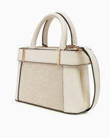 Guess Anadela Satchel Mini El Çantası Natural/Off White
