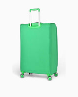 Benetton Logolu Kumaş Büyük Boy Valiz Yeşil