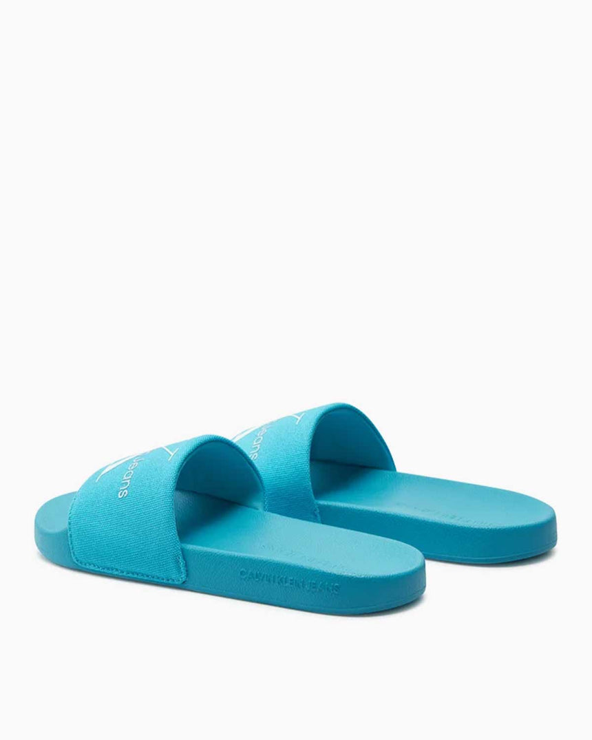 Calvin Klein Slide Monogram Flip Flops Logolu Terlik Blue