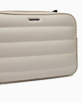 Calvin Klein Line Quilt Crossover Camera Bag Sand Pebble