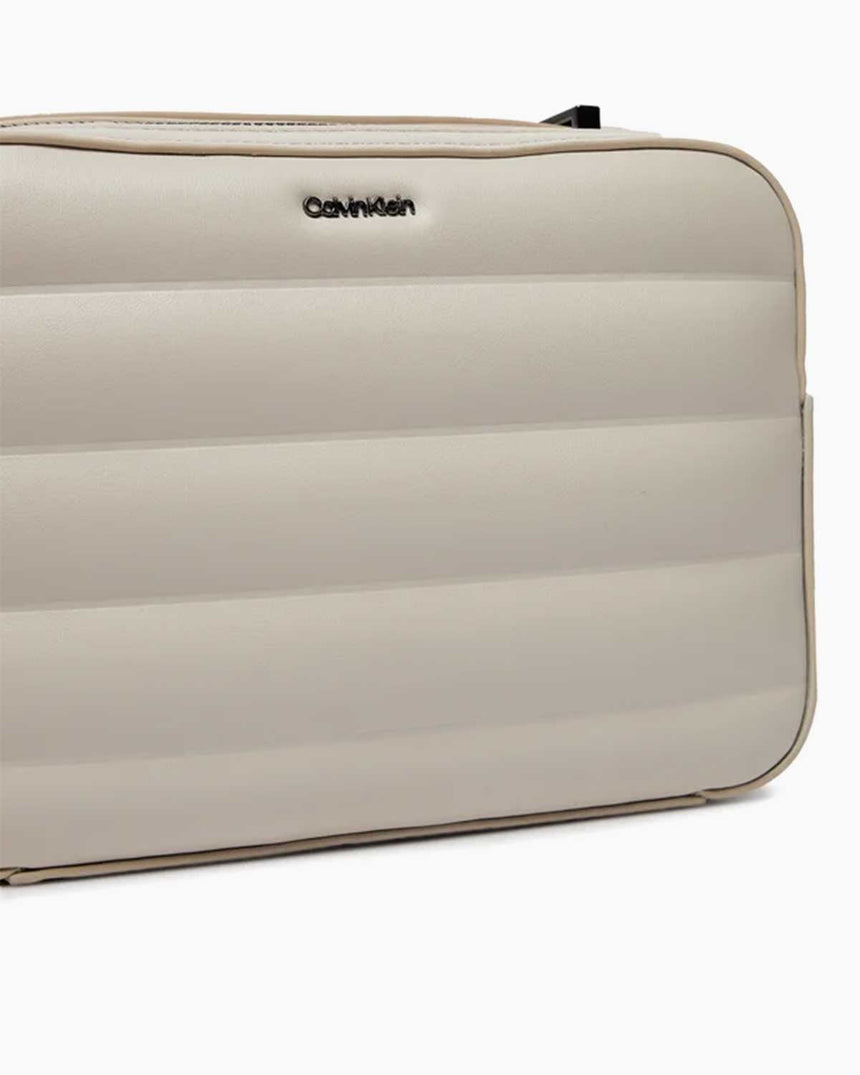Calvin Klein Line Quilt Crossover Camera Bag Sand Pebble