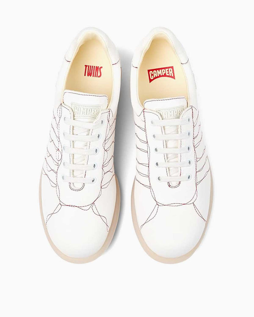 Camper Tws Oxford Deri Sneakers Beyaz