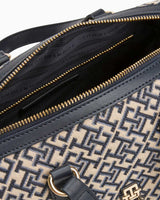 Tommy Hilfiger Jakarlı Silindir Kadın El Çantası Space Blue