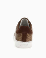 Guess Nola Monogram Baskılı Sneaker Beige / Brown