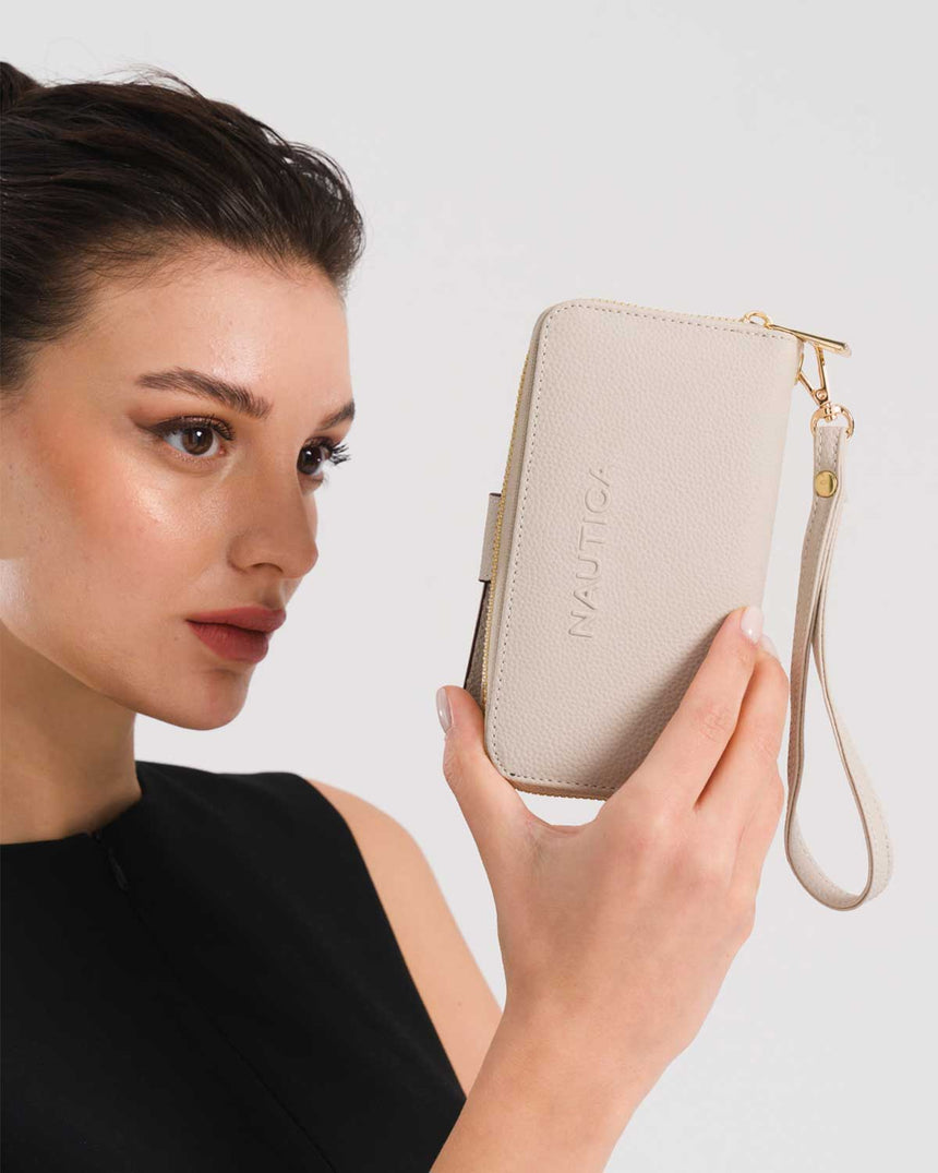 Nautica Ladies Tutma Kulplu Portföy Cüzdan Taş