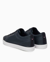 Tommy Hilfiger Düşük Bilek Güçlendirilmiş Deri Erkek Sneaker Desert Sky