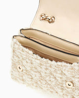 Guess Giully Zincirli Mini Omuz Çantası Ivory