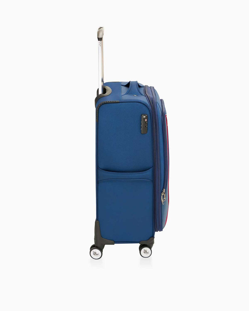 Us Polo Assn Geniş İç Hacimli Kabin Boy Kumaş Valiz Lacivert