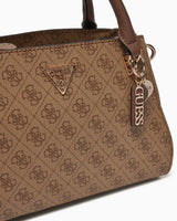 Guess Noelle Girlfriend Aksesuar Detaylı El Çantası Latte Logo / Brown
