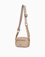 Us Polo Assn Logo Detaylı Çapraz Askılı Çanta Bej