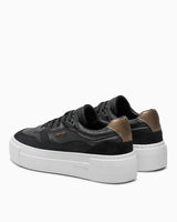 Calvin Klein FF Cupsole Lace Up W/Ml Mix M Kadın Sneaker Black/Metal Bronze