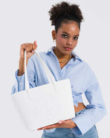 Us Polo Assn Logo Baskılı Omuz Çantası Beyaz