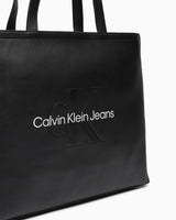 Calvin Klein Sculpted Slim Tote Omuz Çantası Black/Neutral