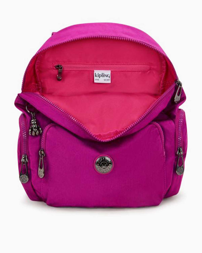 Kipling City Zip S Basic Elevated Sırt Çantası Fuchsia Night
