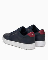 Tommy Hilfiger Deri Erkek Hafif Basketbol Sneaker Desert Sky