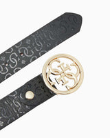 Guess Jania Adjustable Logolu Kemer Black