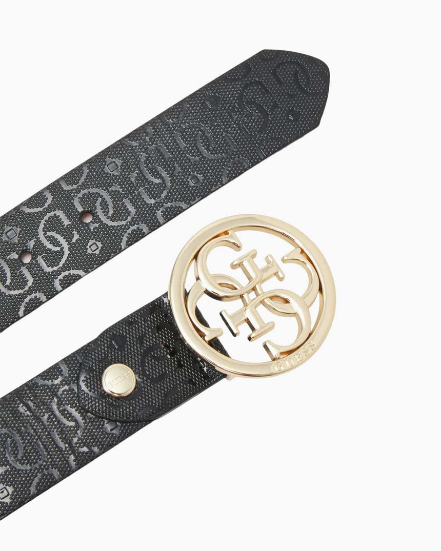 Guess Jania Adjustable Logolu Kemer Black