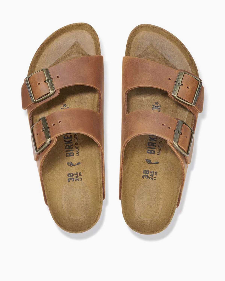 Birkenstock Arizona Leoi Terlik Cognac