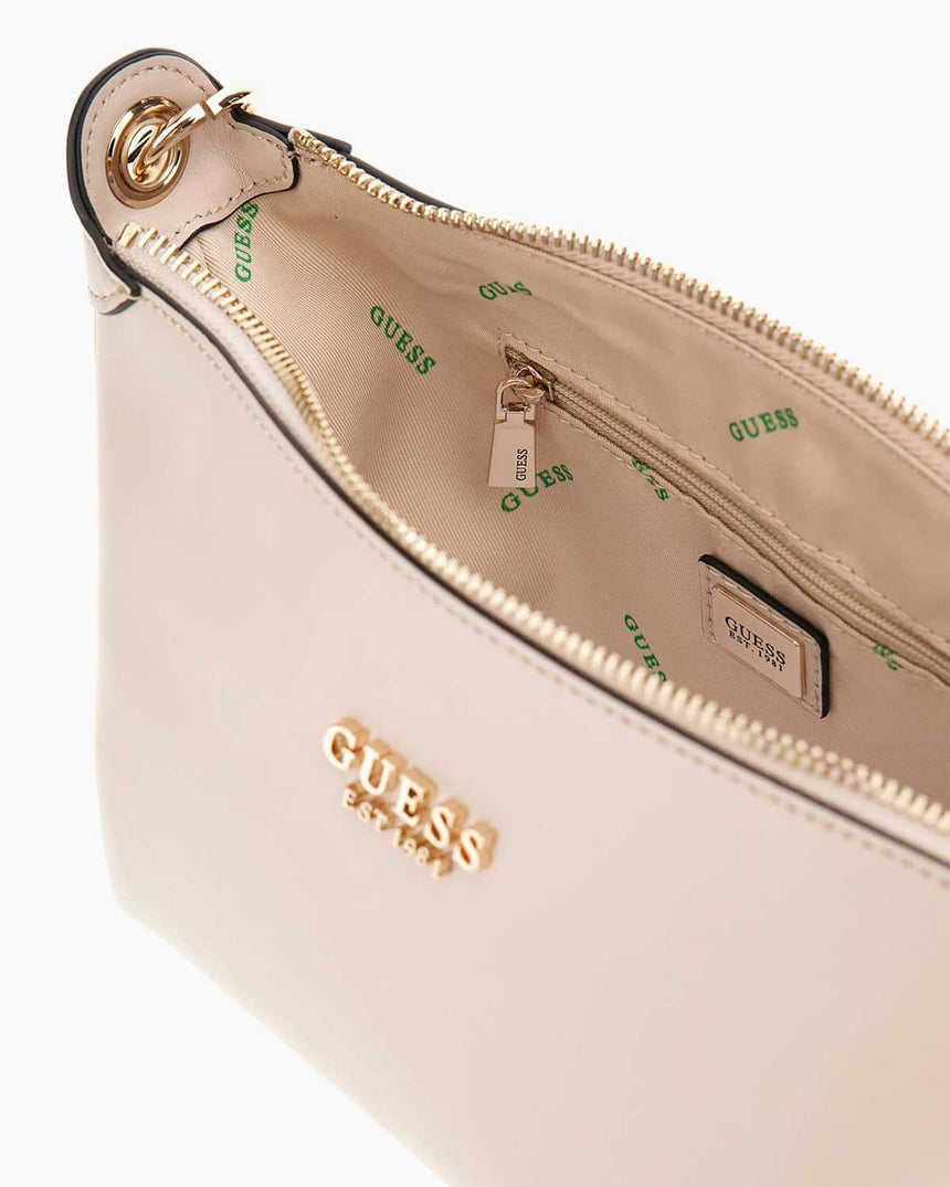 Guess Eco Evaine Zincir Detaylı Omuz Çantası Stone
