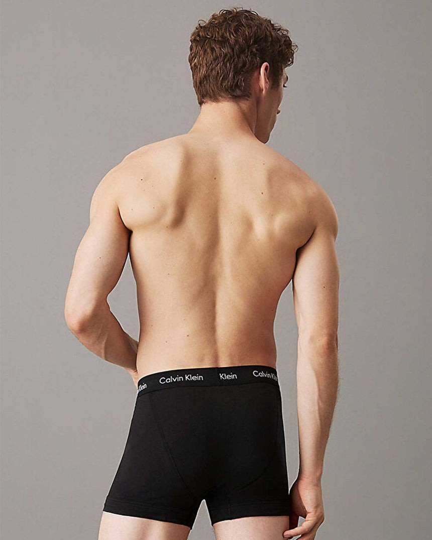 Calvin Klein Trunk 3Pk Underwear Bottoms Boxer Black/Shade/Slate Turq Wbs