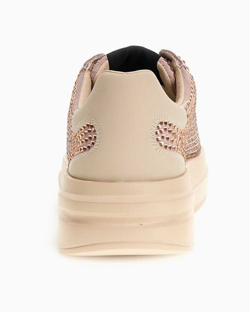 Guess Elbina Taşlı Kalın Taban Sneaker Pink