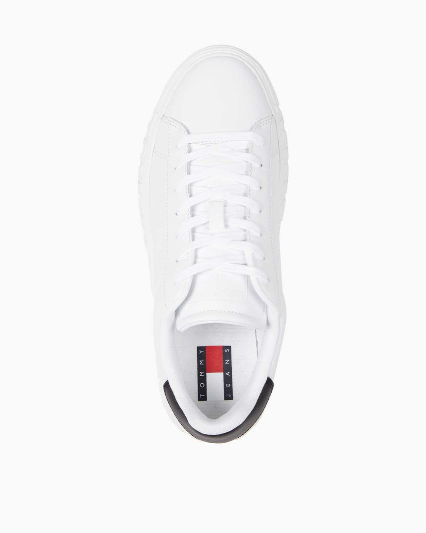 Tommy Hilfiger Leather Outsole Cupsole Sneaker White