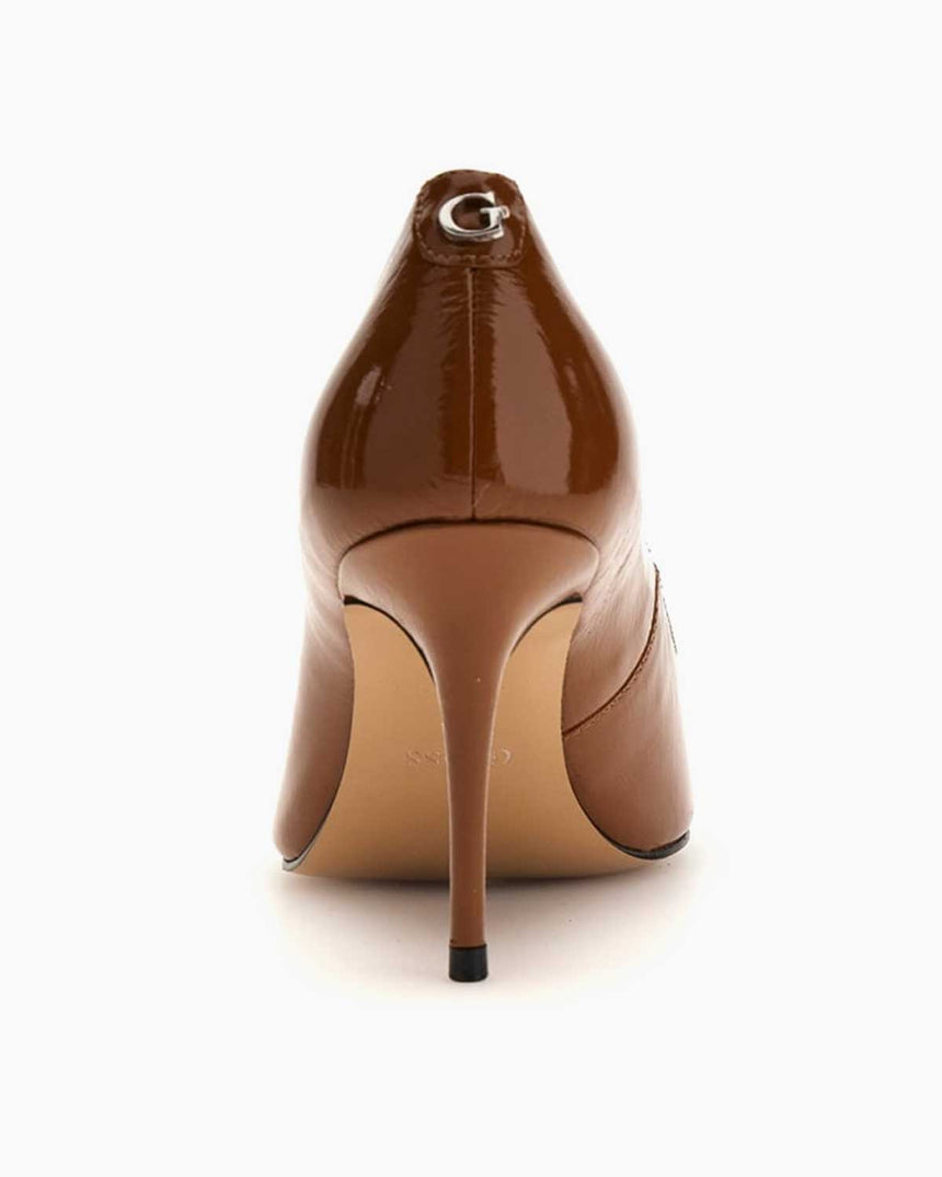 Guess Prindy Kadın Deri 4cm Topuklu Ayakkabı Tan