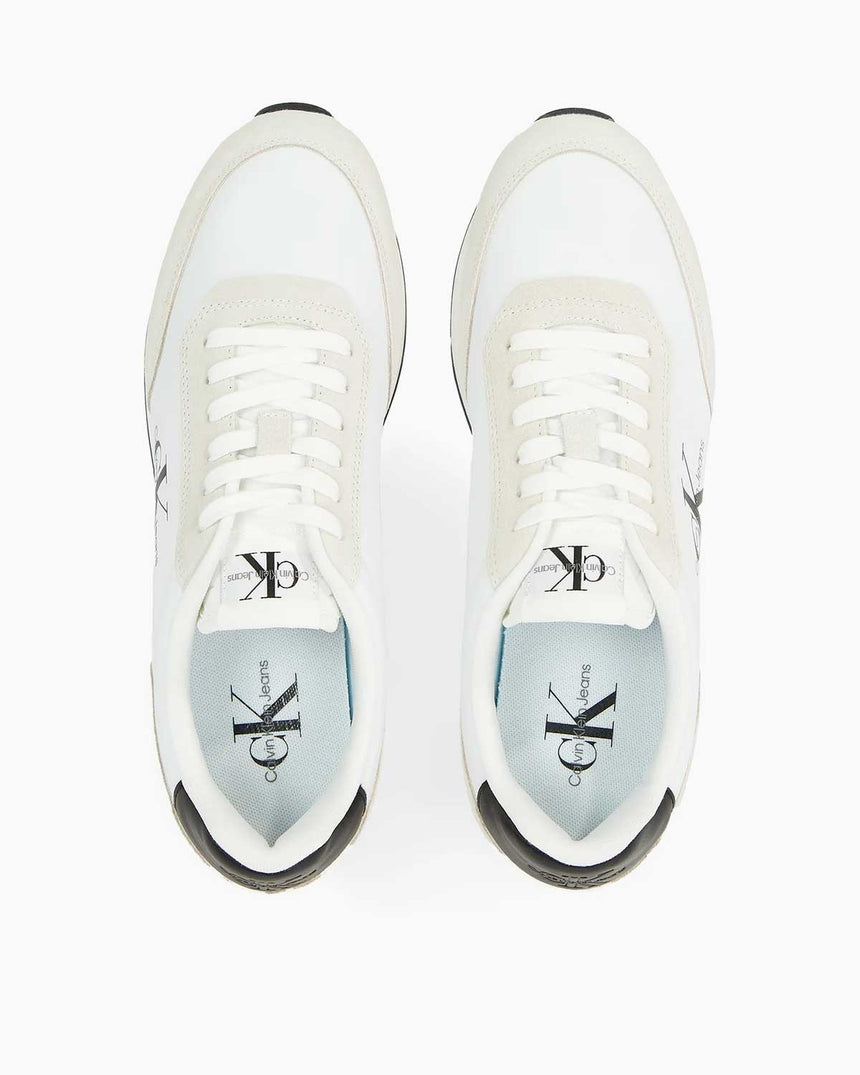 Calvin Klein Retro Runner Low Top Sneakers Bright White