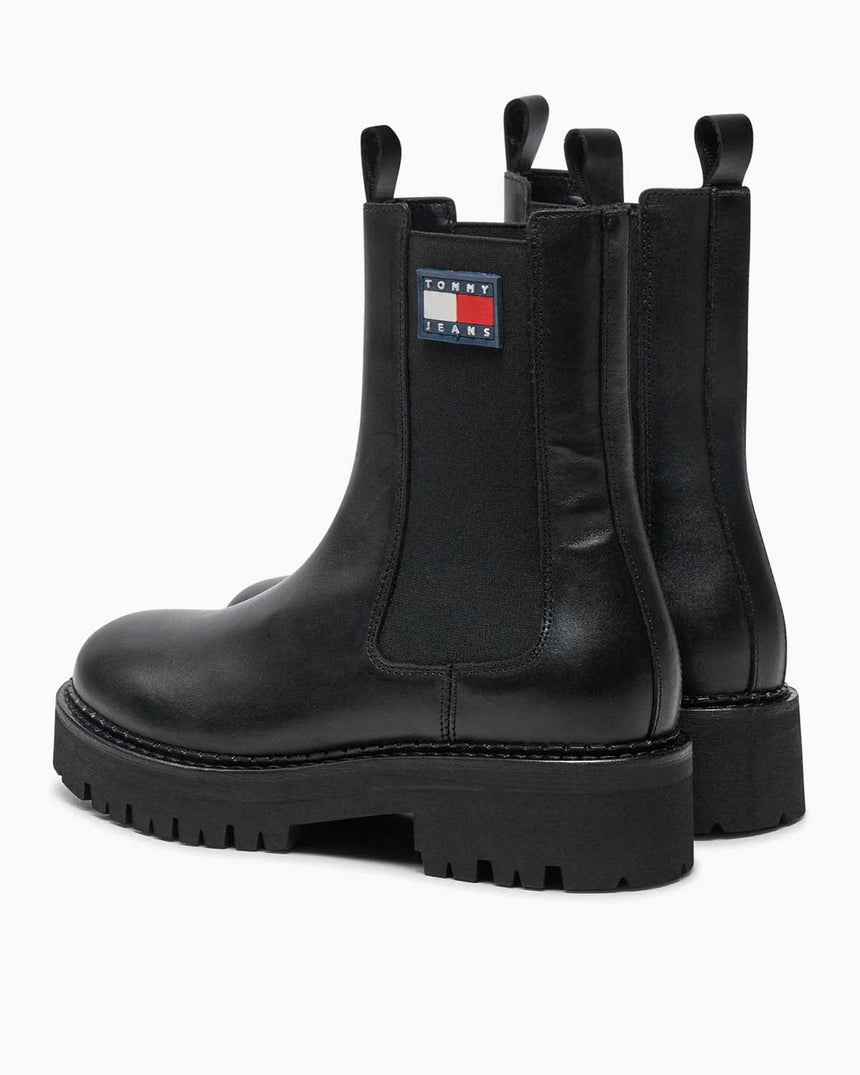Tommy Jeans Urban Chelsea Mid Boots Black