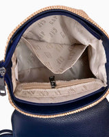 Gap Hasır Kumaş Çapraz Askılı Çanta Hasır - Lacivert