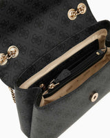 Guess Eco Erica Çıkartılabilir Askılı Kadın El Çantası Coal Logo