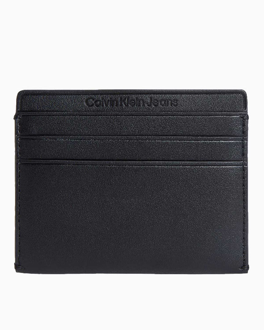Calvin Klein Kabartmalı 6CC Kadın Kartlık Na Black
