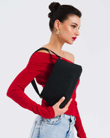 Nautica Logo Detaylı Omuz Çantası Siyah