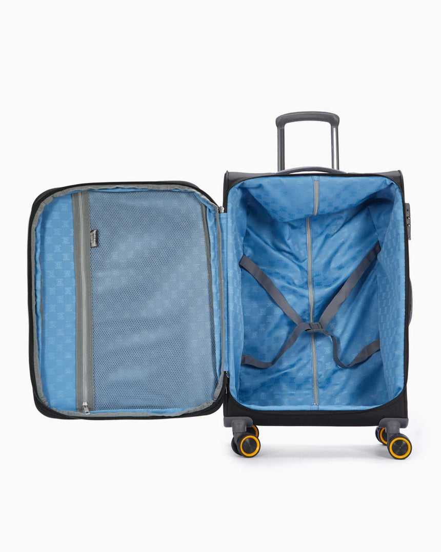 Pierre Cardin Orta Boy Kumaş Valiz Siyah