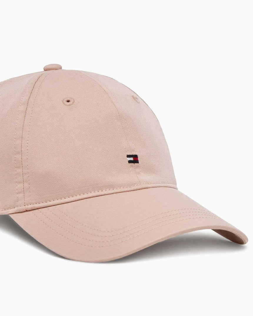 Tommy Hilfiger Essential Bayrak Logolu Kadın Yumuşak Şapka Foggy Pink