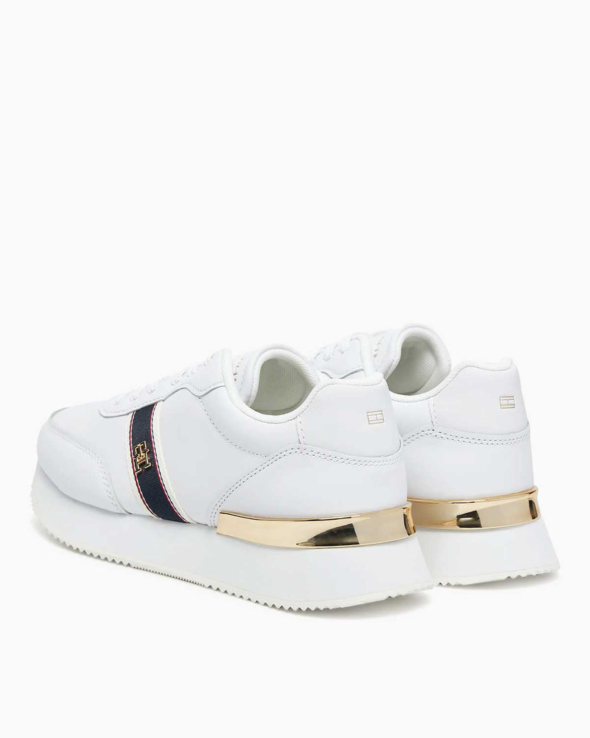 Tommy Hilfiger Arlene Dokuma Kadın Koşucu Sneaker White