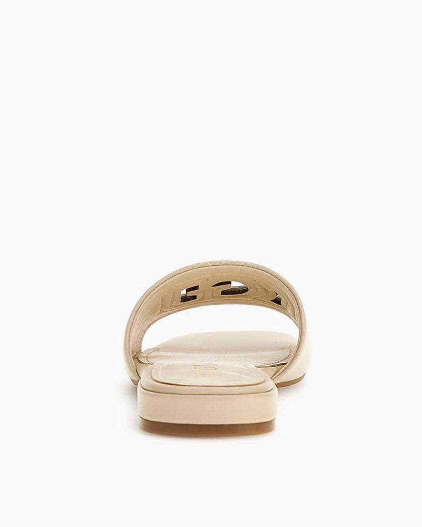 Guess Tarisha Logolu Terlik Cream/Gold